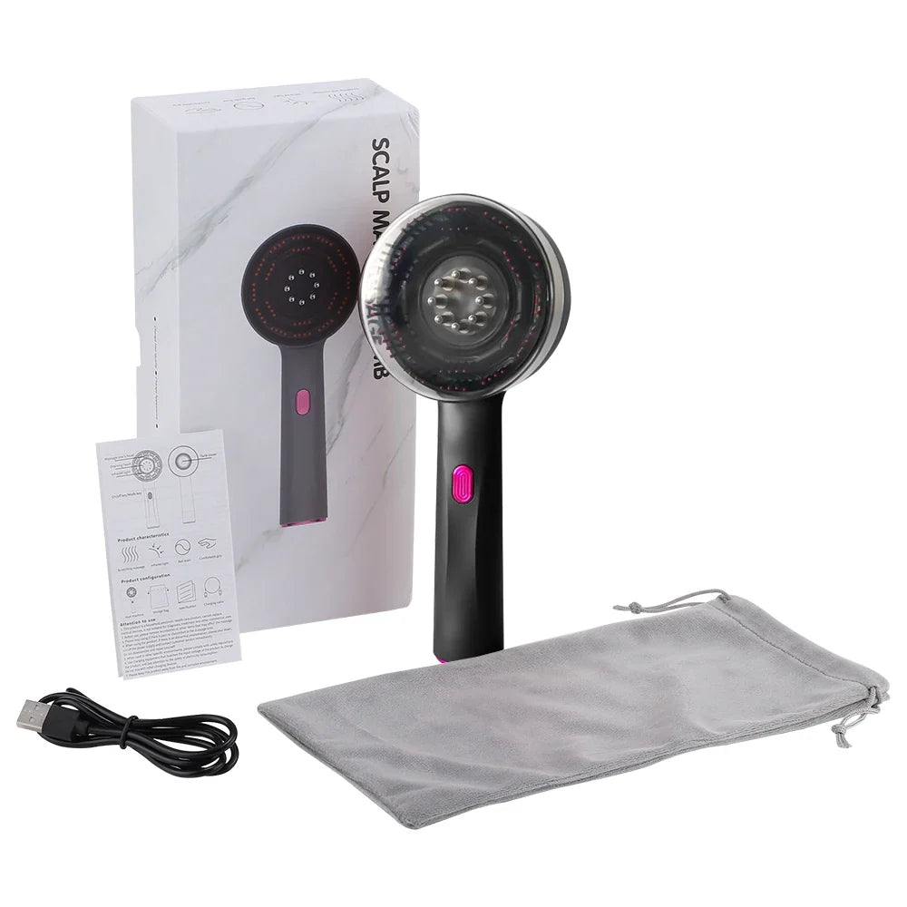 Auralax Red Light Massage Brush