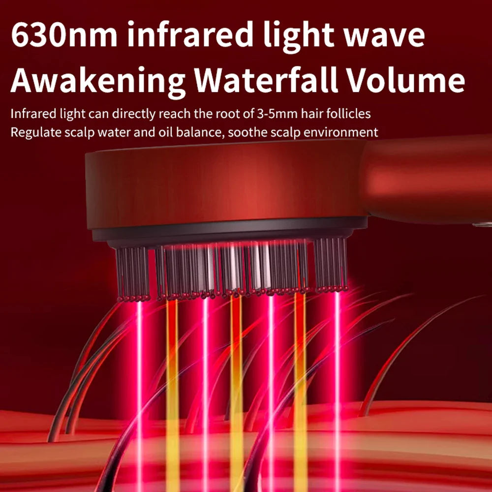 Auralax Red Light Massage Brush